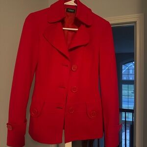 Motivi Women's Red Pea Coat